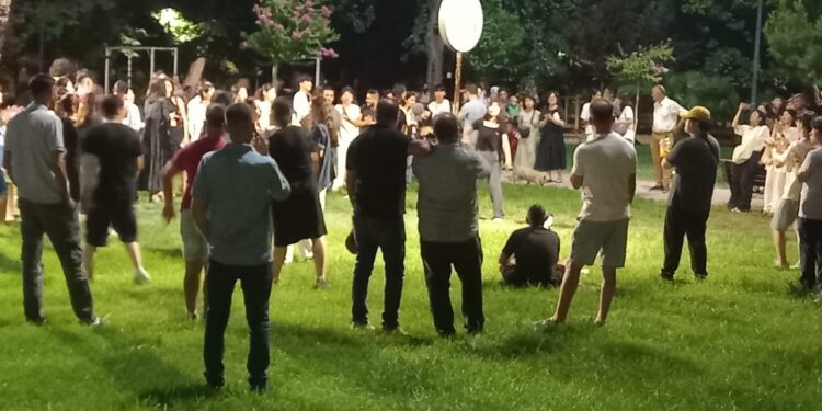 Adana’da renkli dans gösterisi