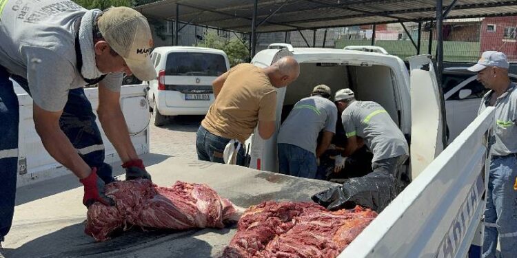 Adana’da 1,5 ton at ve eşek eti ele geçirildi