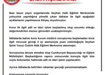 Valilikten yolsuzluk açıklaması