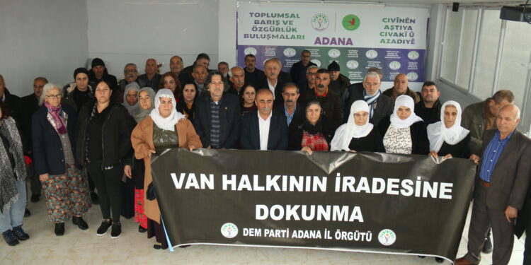 DEM PARTİ ADANA’DAN VAN’A VERİLEN CEZAYA TEPKİ