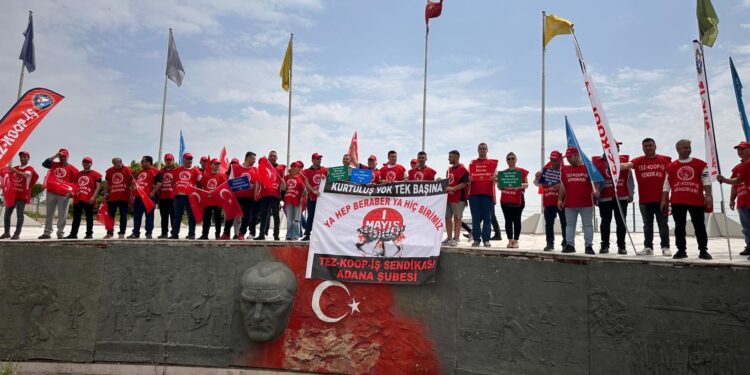 Tez-Koop-İş Adana Şube Başkanı Mustafa Oğuz:1 Mayıs işçi sınıfının ortak mücadele günüdür